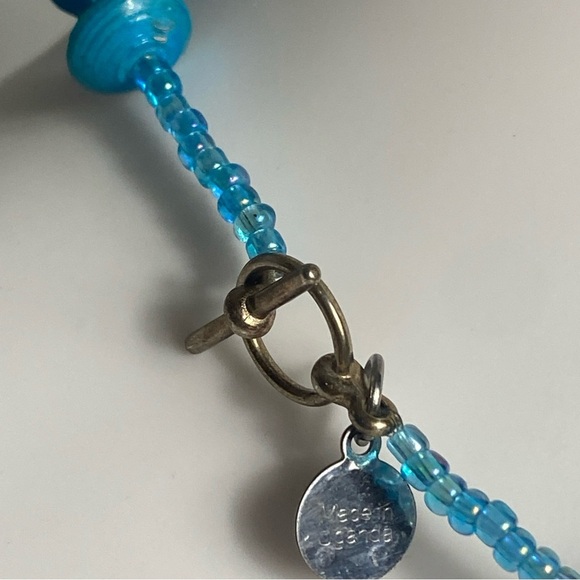 Blue Water Paper Bead Necklace Bead For Life Uganda 20” - Picture 6 of 9